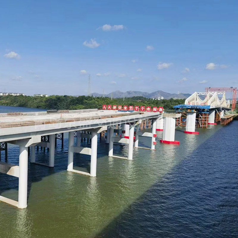 橋梁防撞，橋梁防撞設(shè)施，橋墩防撞，橋墩防撞設(shè)施，防撞護(hù)舷，橋墩防撞護(hù)舷，復(fù)合材料防撞設(shè)施，鋼覆防撞圈設(shè)施，固定式防撞設(shè)施，自浮式鋼覆復(fù)合材料，frp防撞圈，防撞圈-贛州螺溪州大橋自浮式防撞設(shè)施